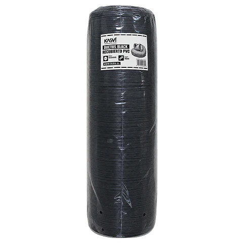 Ducto Black Recubierto en PVC 125 mm 10 m - Kasvi