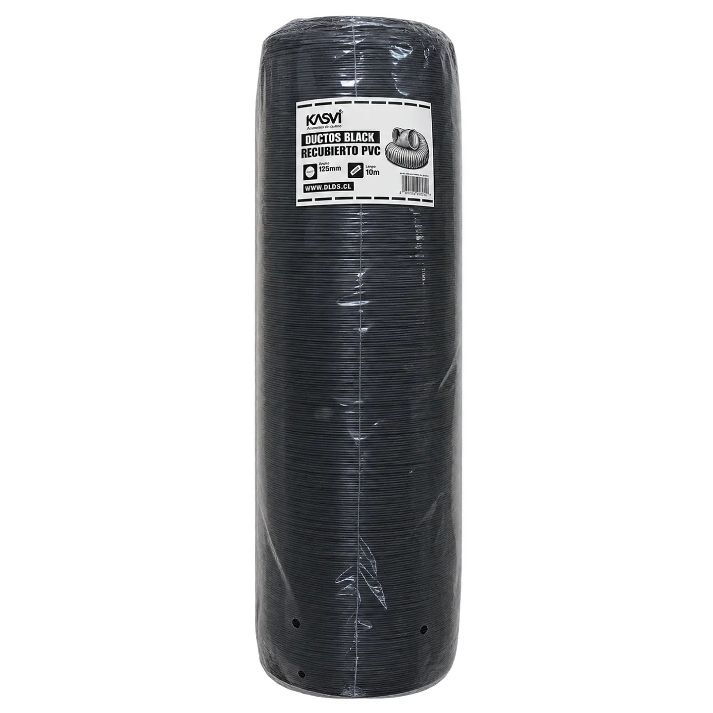 Ducto Black Recubierto en PVC 125 mm 10 m - Kasvi 1