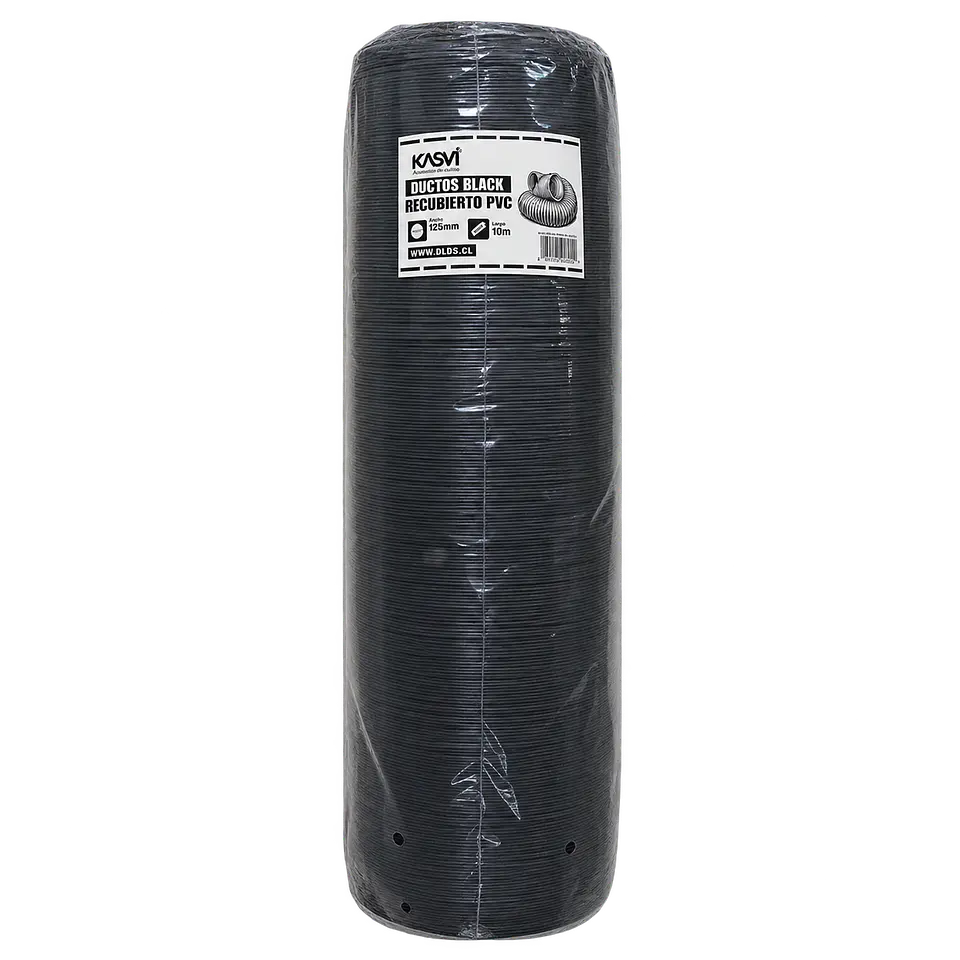 Ducto Black Recubierto en PVC 125 mm 10 m - Kasvi 1