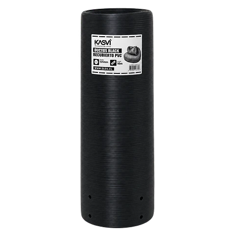 Ducto Black Recubierto en PVC 125 mm 10 m - Kasvi