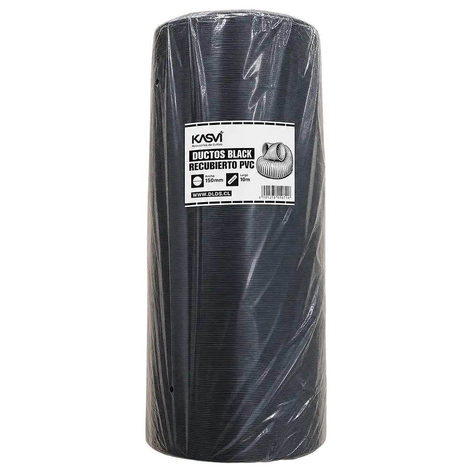 Ducto Black Recubierto en PVC 150 mm 10 m - Kasvi 1