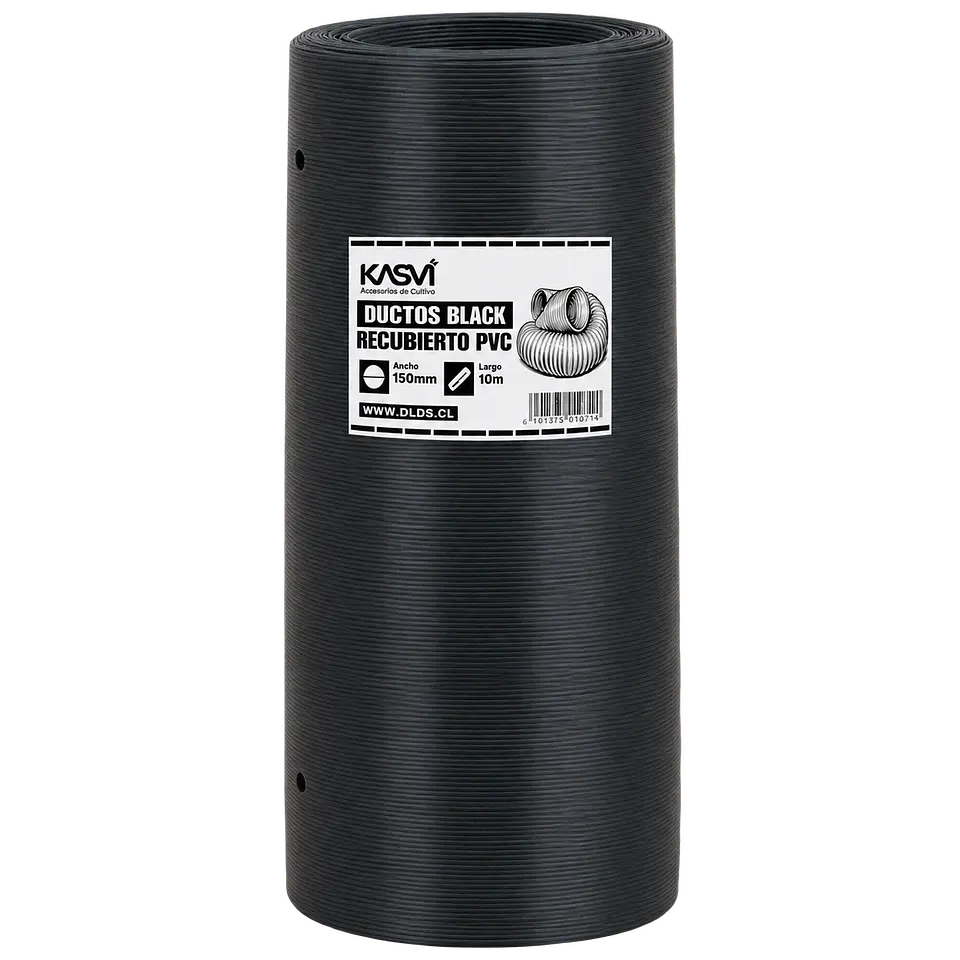 Ducto Black Recubierto en PVC 150 mm 10 m - Kasvi 2