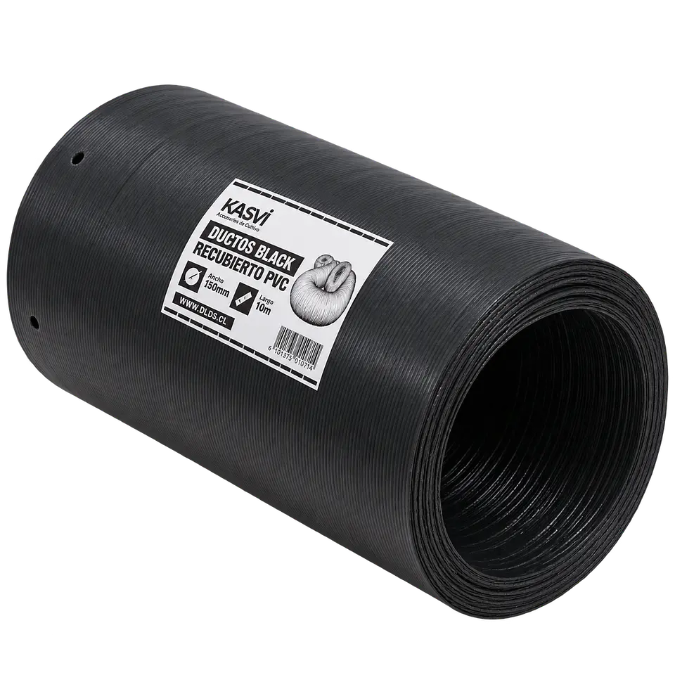 Ducto Black Recubierto en PVC 200 mm 10 m - Kasvi 3