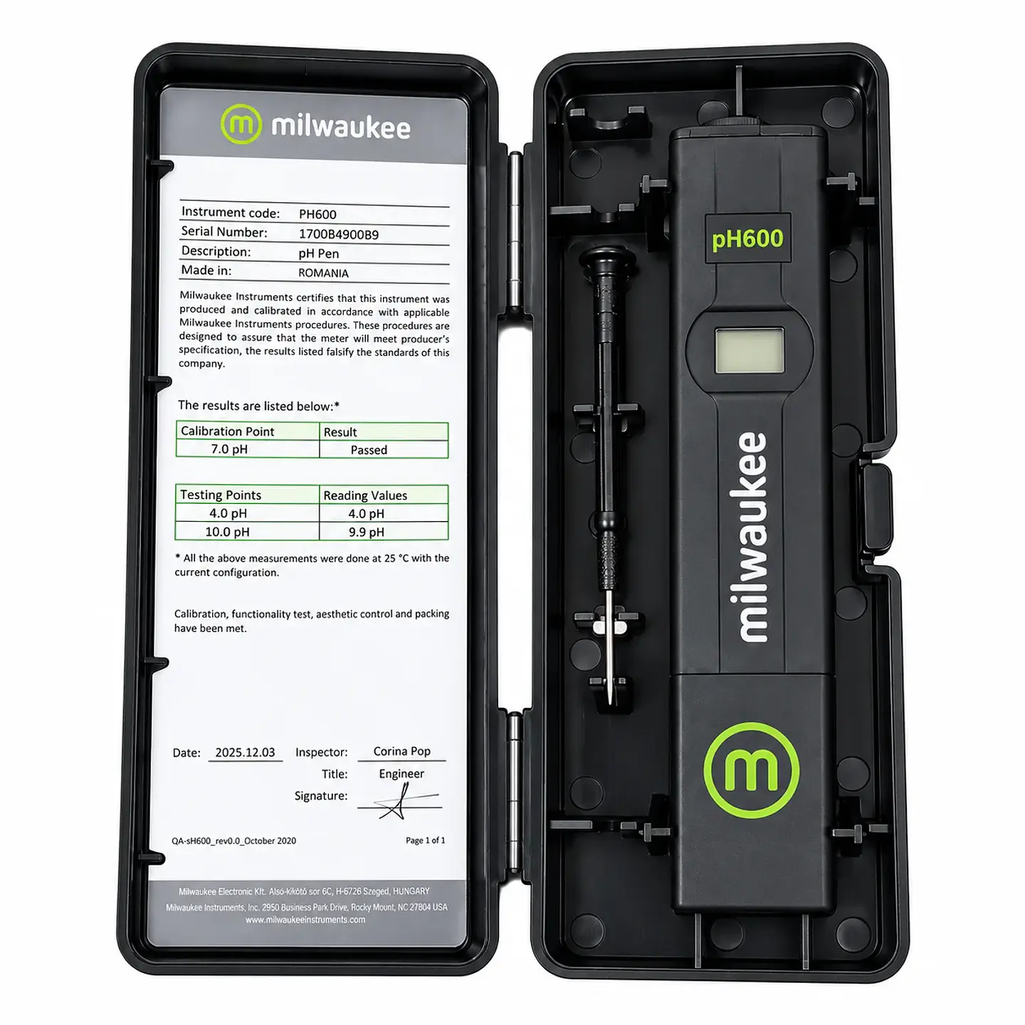 Medidor Ph-Milwaukee 3