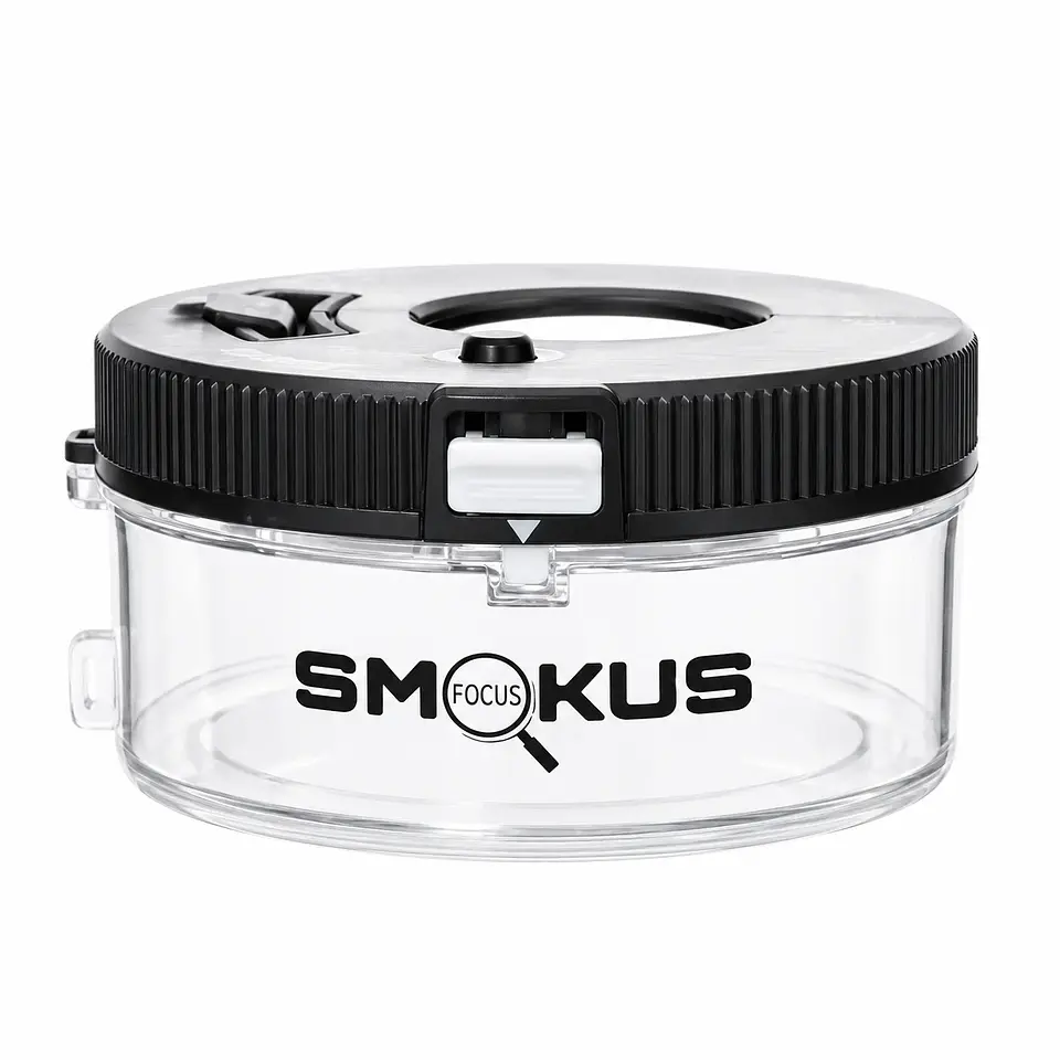 CONTENEDOR HERMETICO CON LUPA - SMOKUS FOCUS (Color a elección) 4