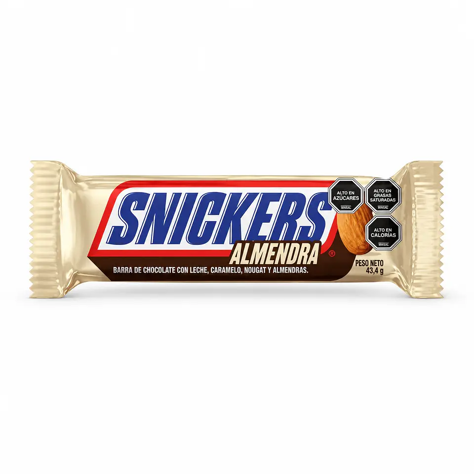 CHOCOLATE SNICKER CON ALMENDRAS 43 GR 1