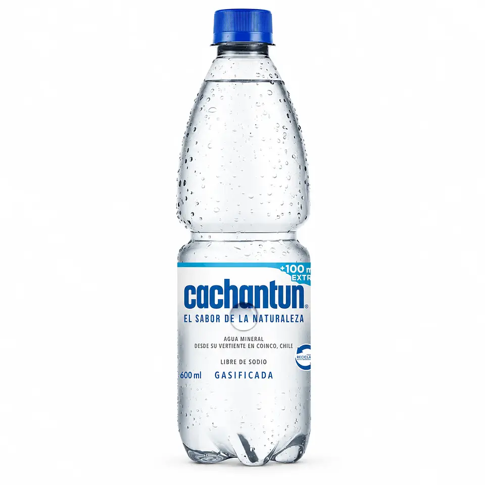 AGUA CACHANTÚN CON GAS 600cc 1