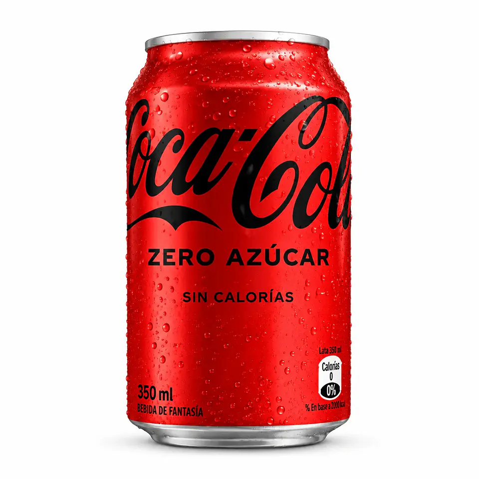 COCA COLA SIN AZUCAR LATA 350cc 1