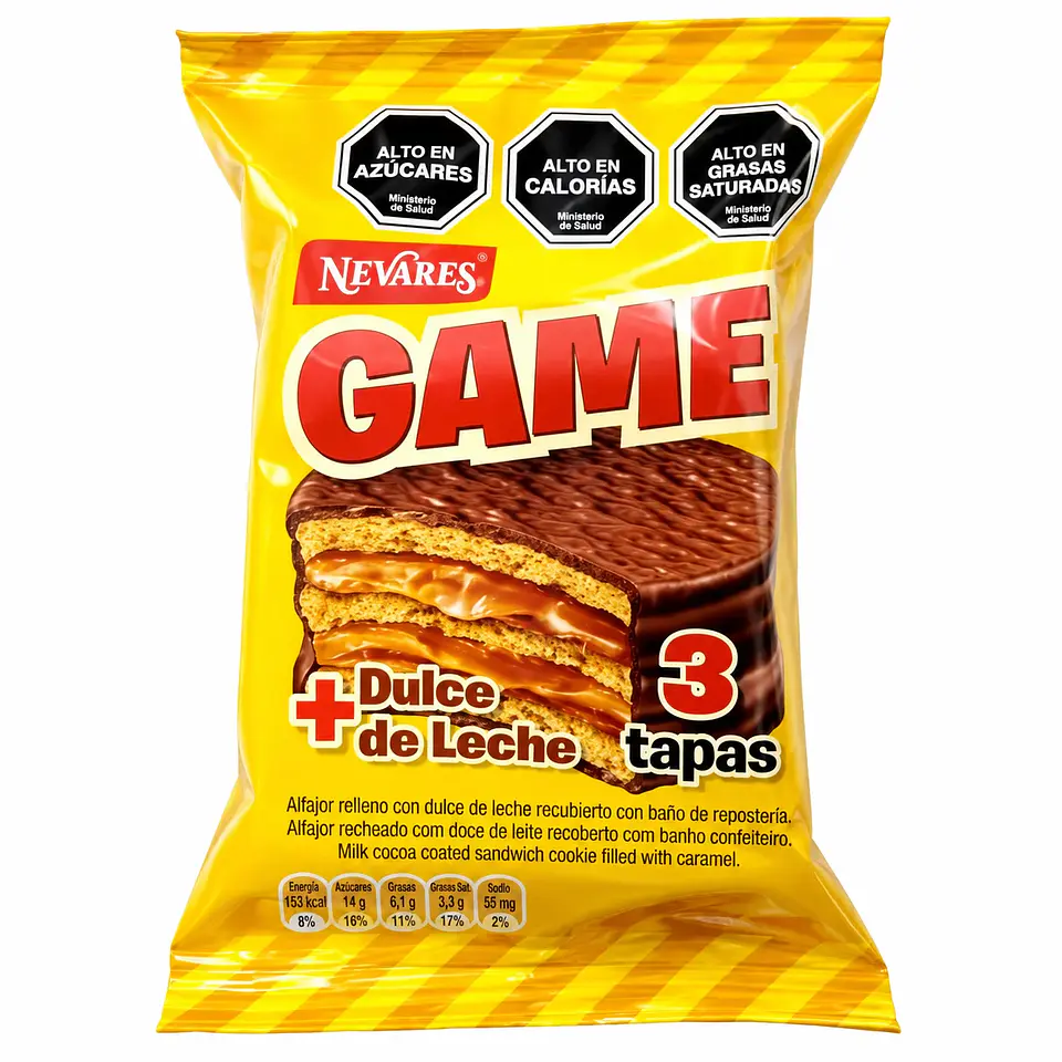 ALFAJOR ARGENTINO GAME 60GR 1