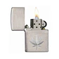 CHROME MARIJUANA LEAF DESIGN-ZIPPO  - Miniatura 2