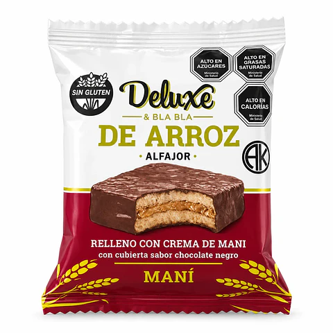 Alfajor de arroz Deluxe 28Gr crema con maní