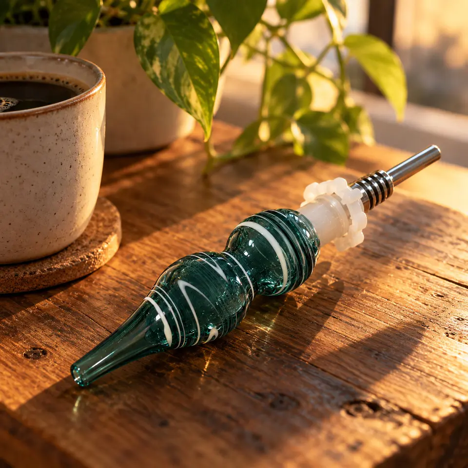 Nectar Collector de Vidrio con Punta de Titanio 9 (Color a elección) 18