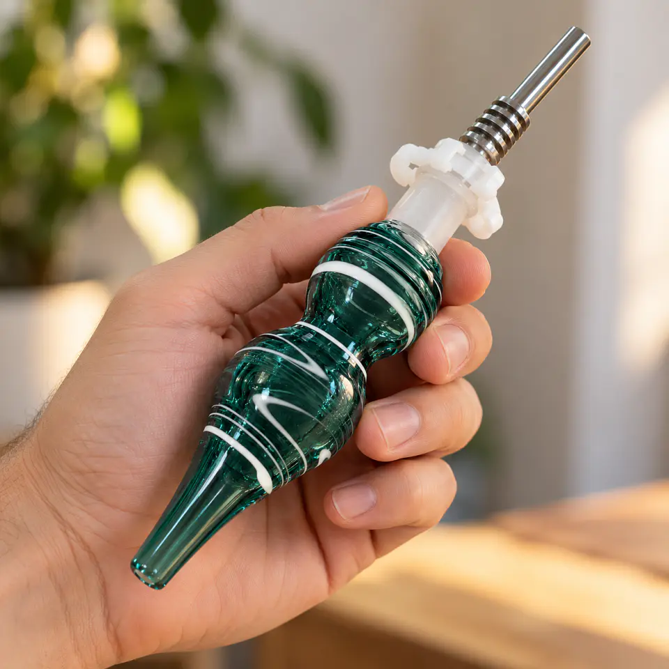 Nectar Collector de Vidrio con Punta de Titanio 9 (Color a elección) 19