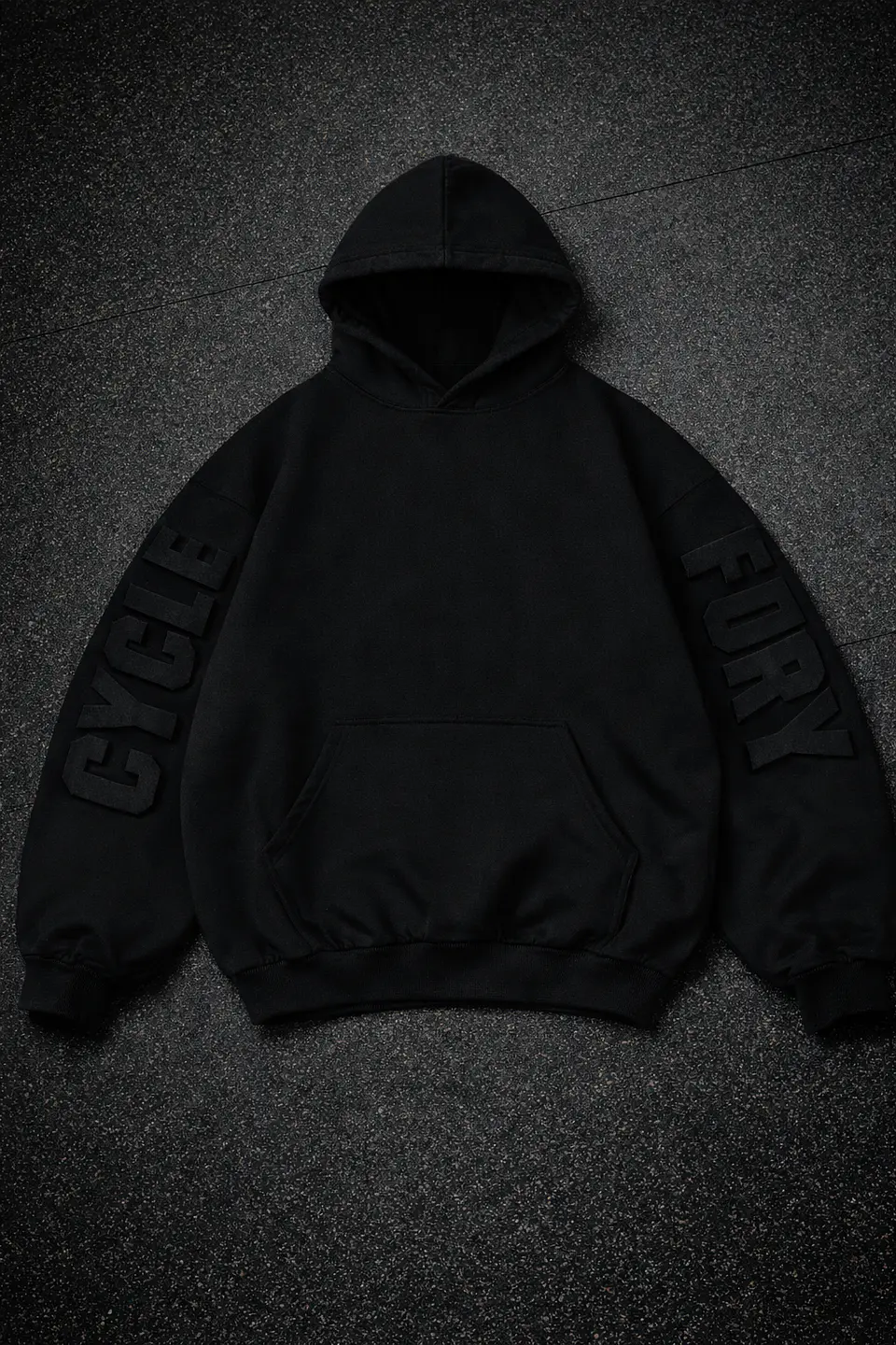 HOODIE 3D BLACK- CYCLE FURY 3