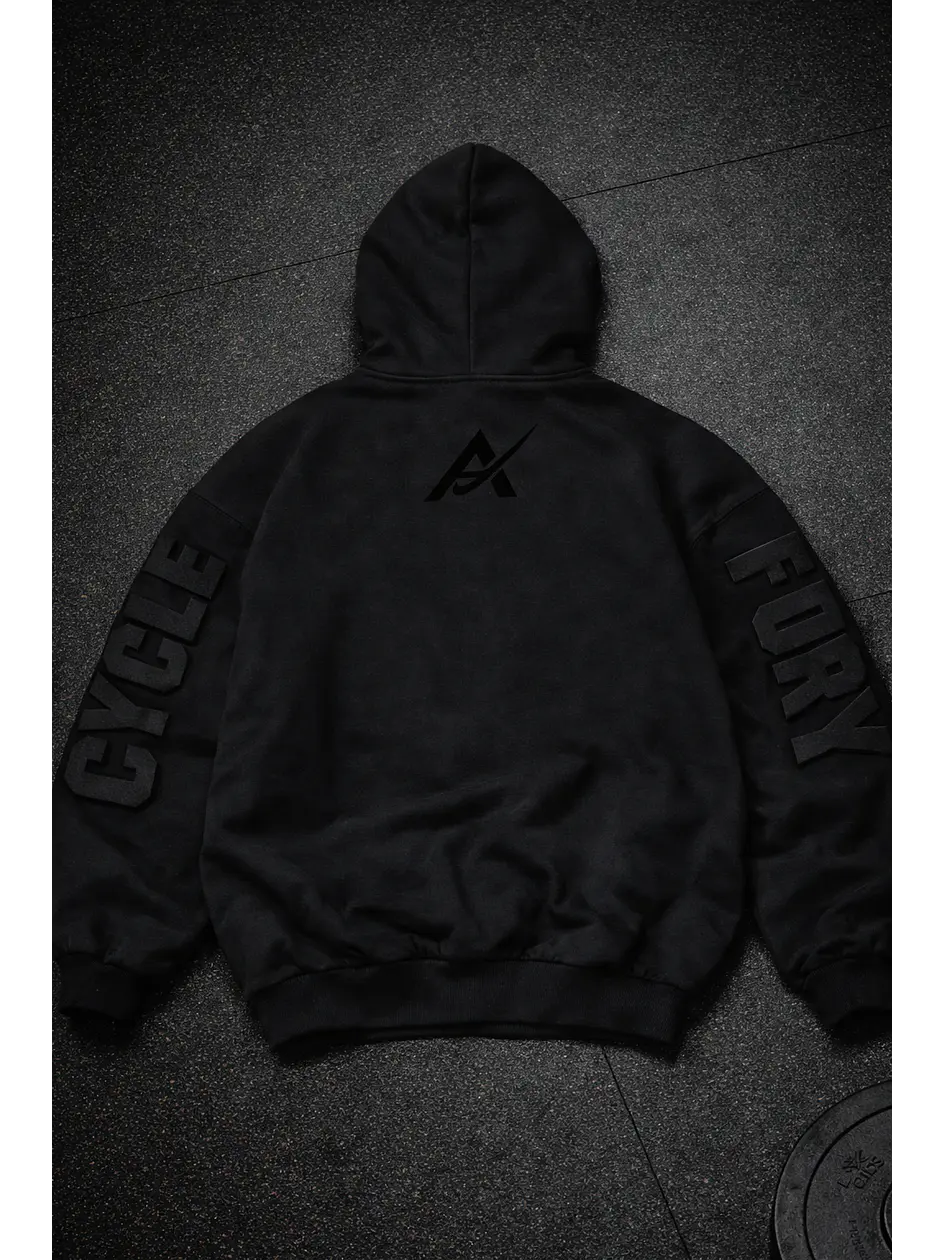 HOODIE 3D BLACK- CYCLE FURY 4