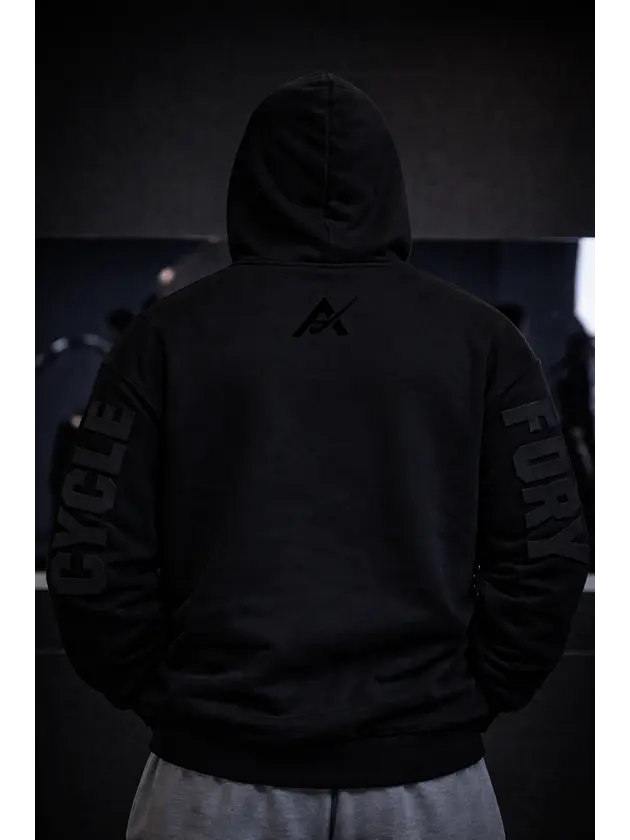 HOODIE 3D BLACK- CYCLE FURY 2
