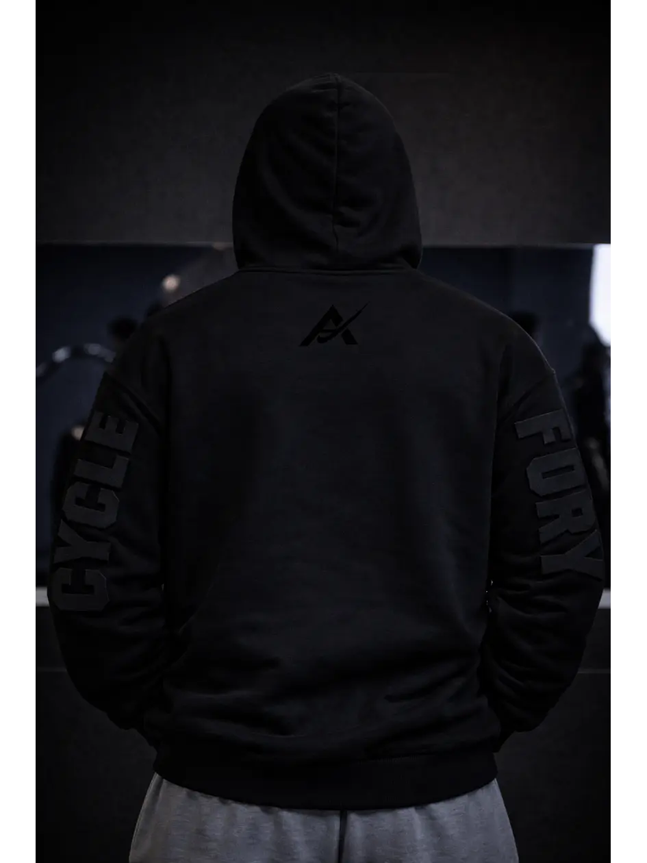 HOODIE 3D BLACK- CYCLE FURY 2