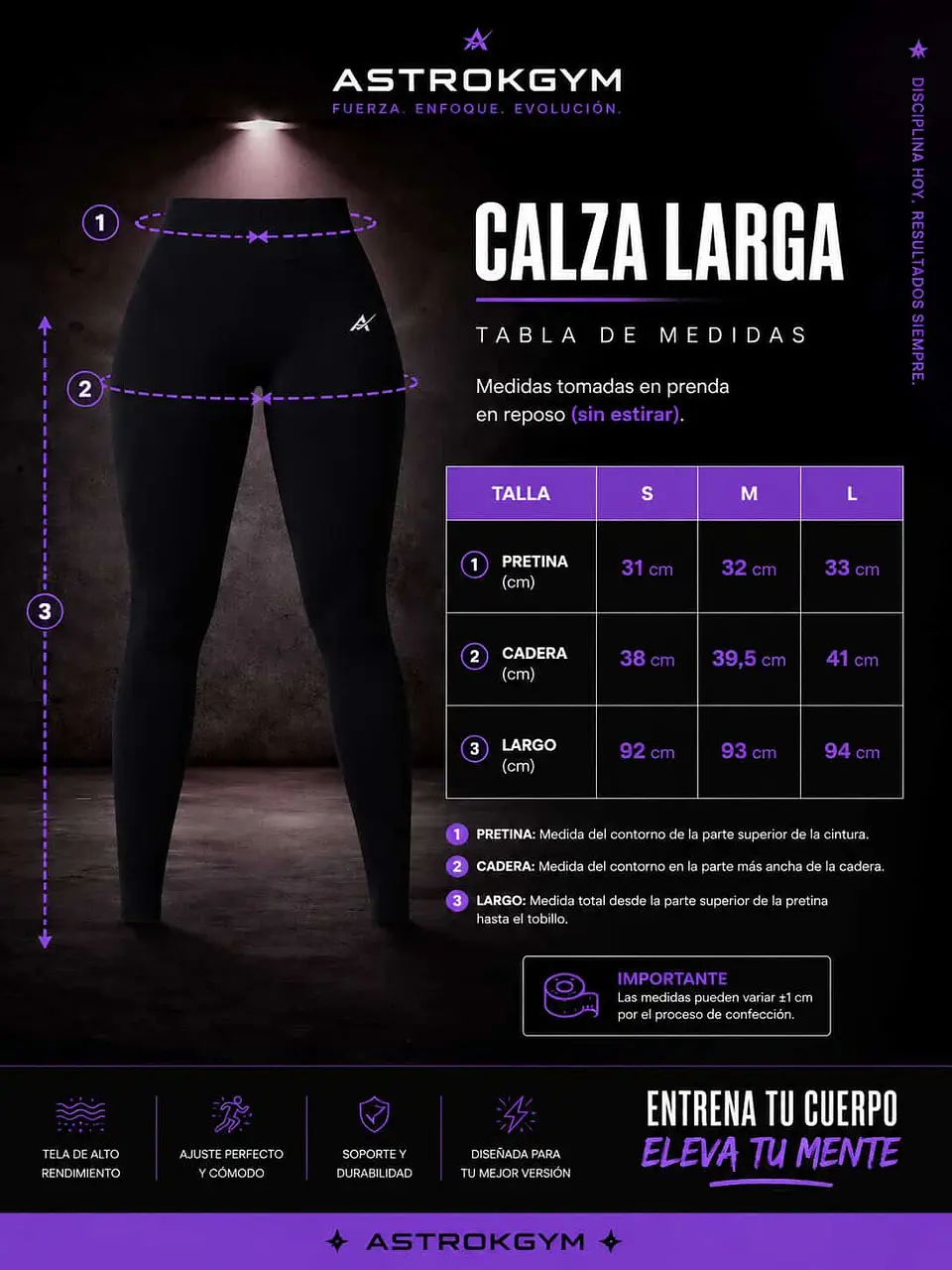 Calza larga ASTROKGYM FOR HER 6