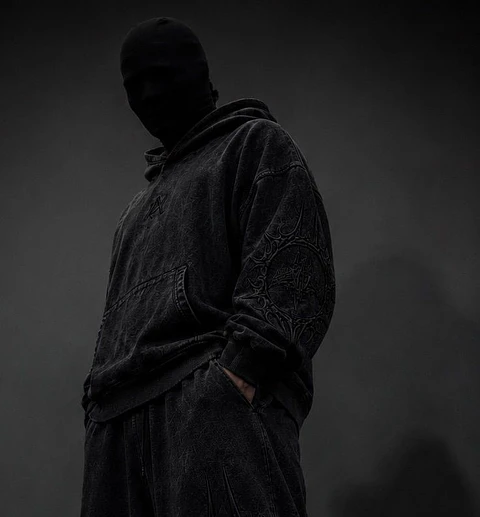 Hoodie Dark Veil - Acid wash  