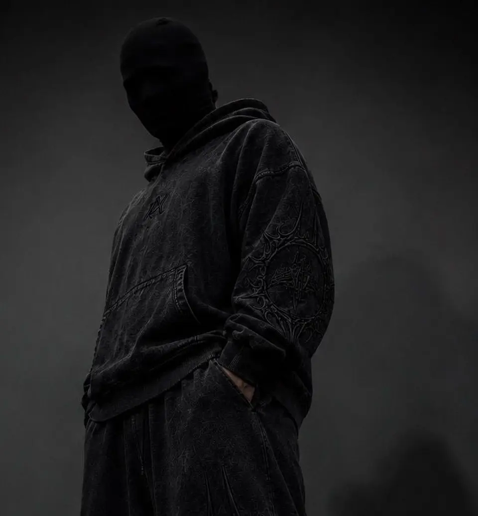 Hoodie Dark Veil - Acid wash   1