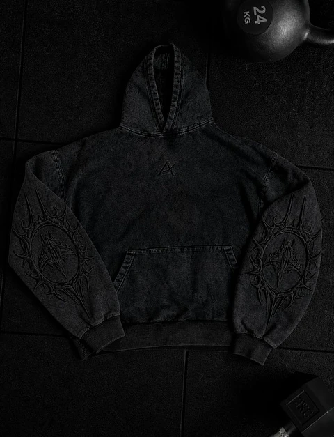 Hoodie Dark Veil - Acid wash  