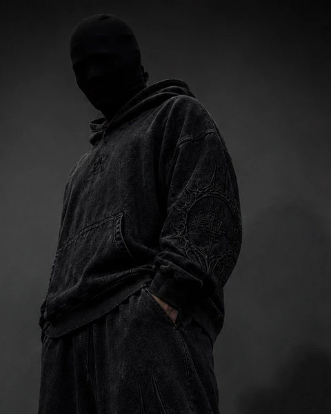 Hoodie Dark Veil - Acid wash  