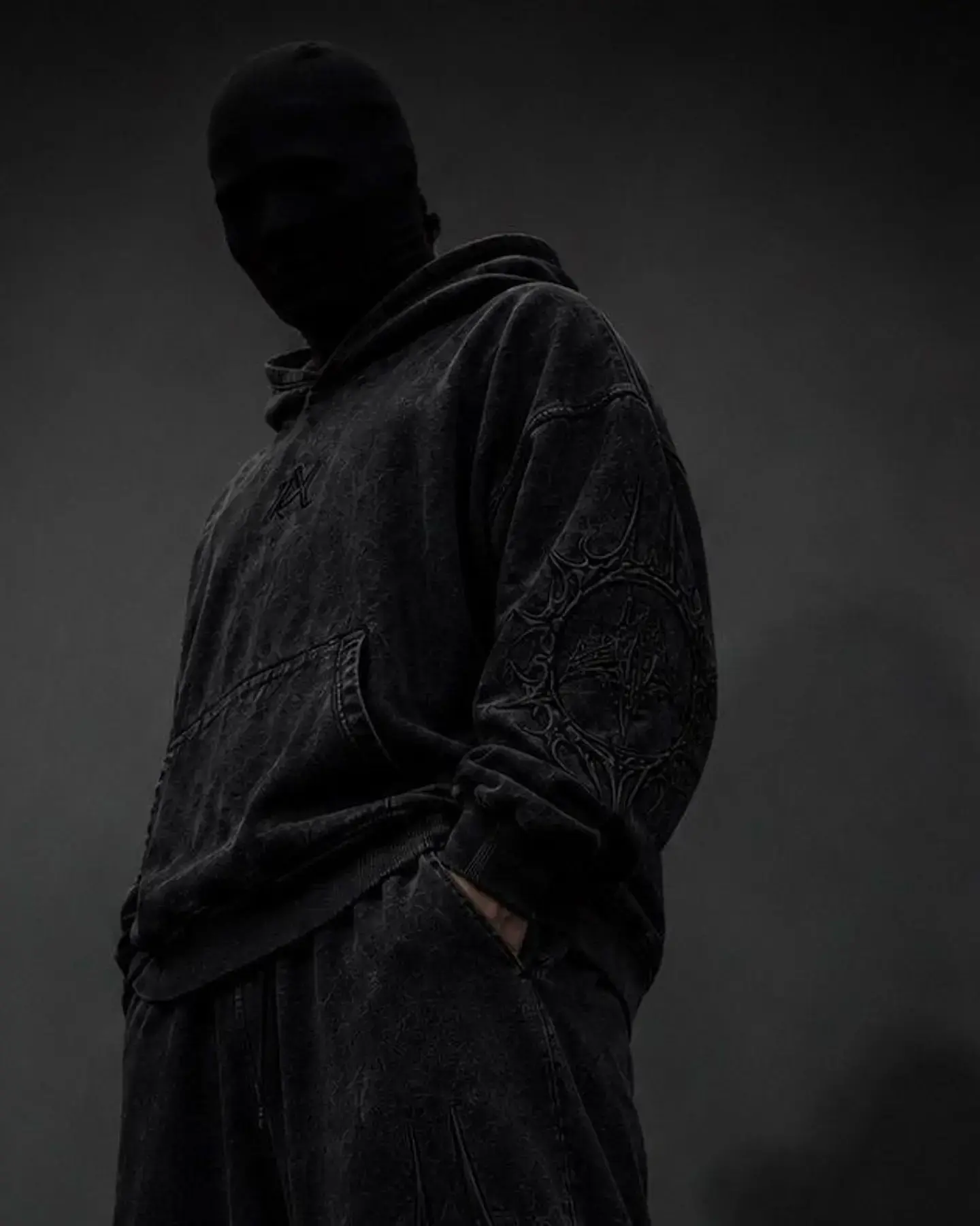 Hoodie Dark Veil - Acid wash   1