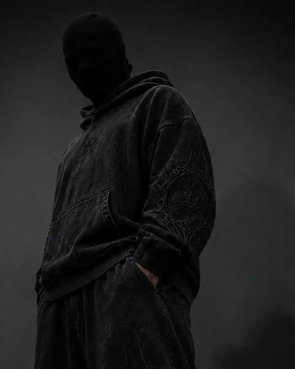 Hoodie Dark Veil - Acid wash   1