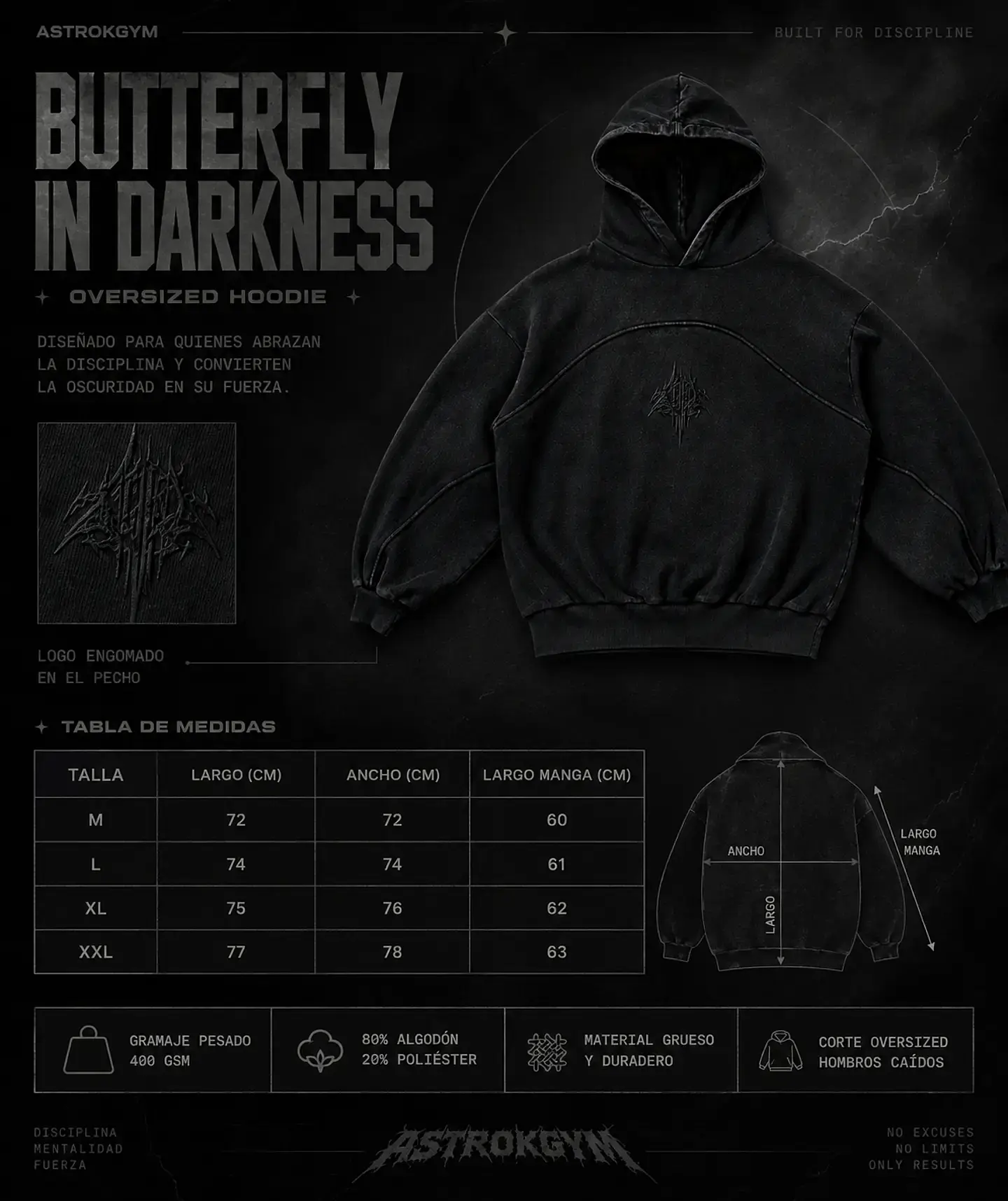 Butterfly in Darkness - Dark Veil - Acid wash 7