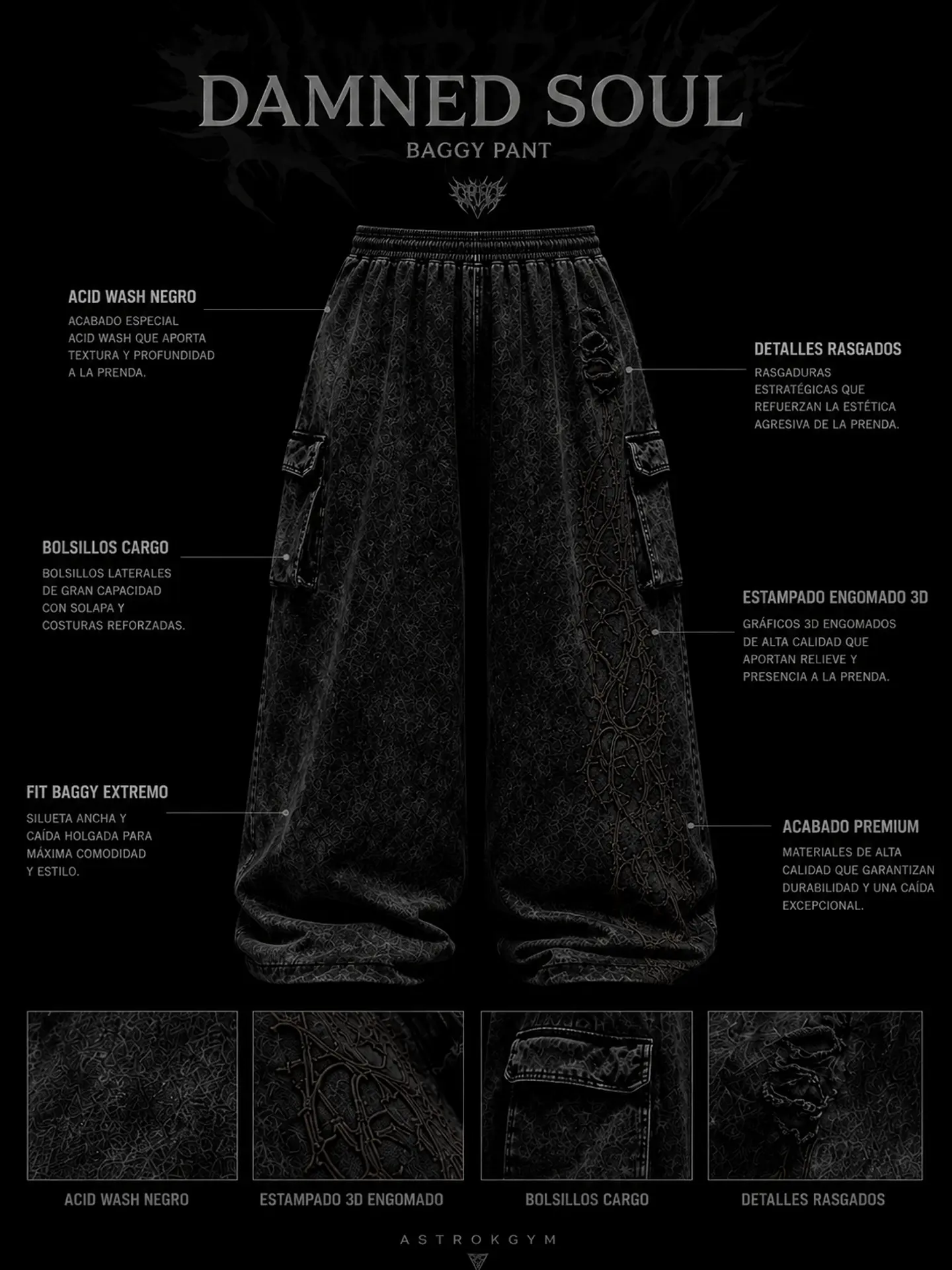 DAMNED SOUL — BAGGY PANT 5