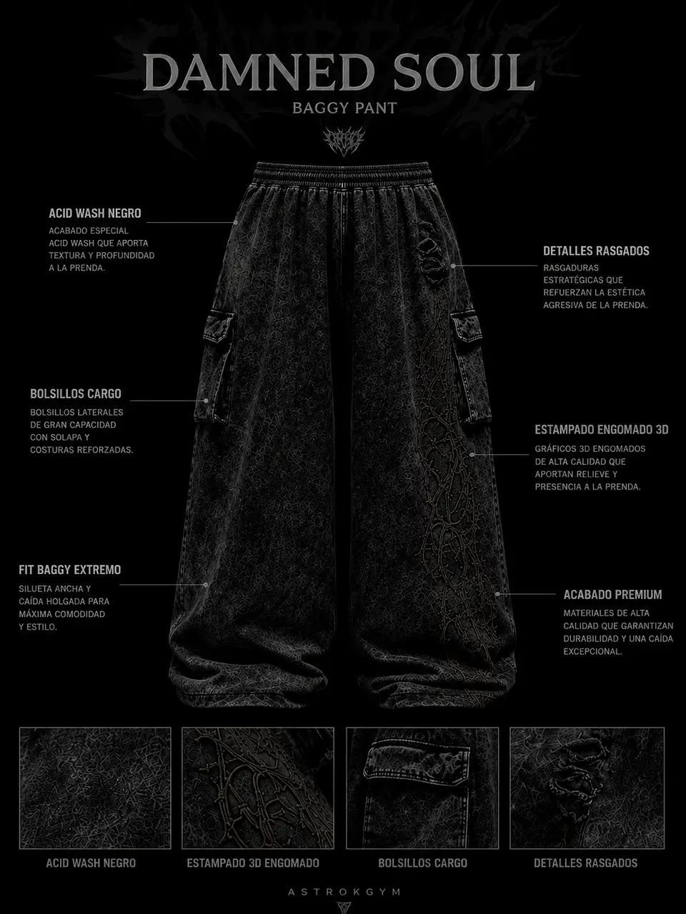 DAMNED SOUL — BAGGY PANT 5