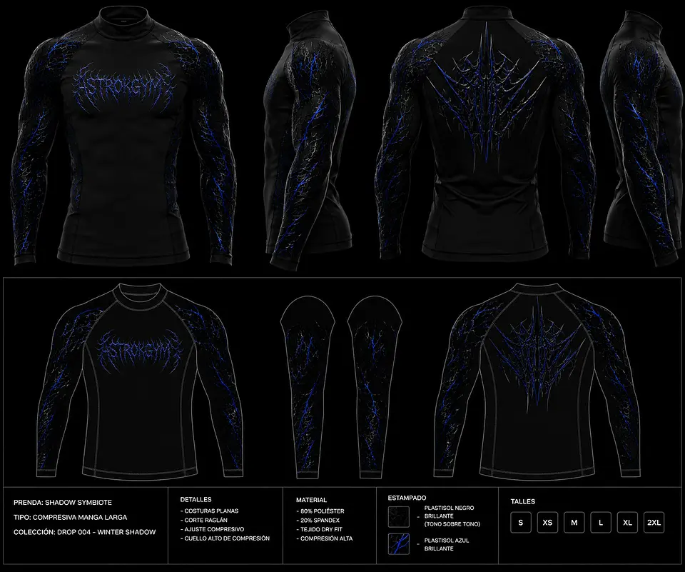 SHADOW VEIN - Compression t-shirt 8