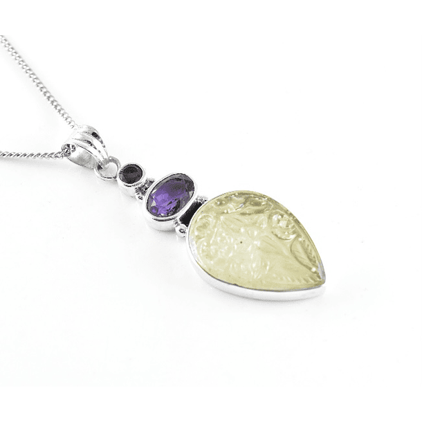 Libyan Desert Glass Pendant  3