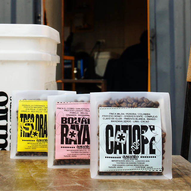 Pack Colombias Super Especiales - 3 Dragones, Catiope honey, Huila Rayado