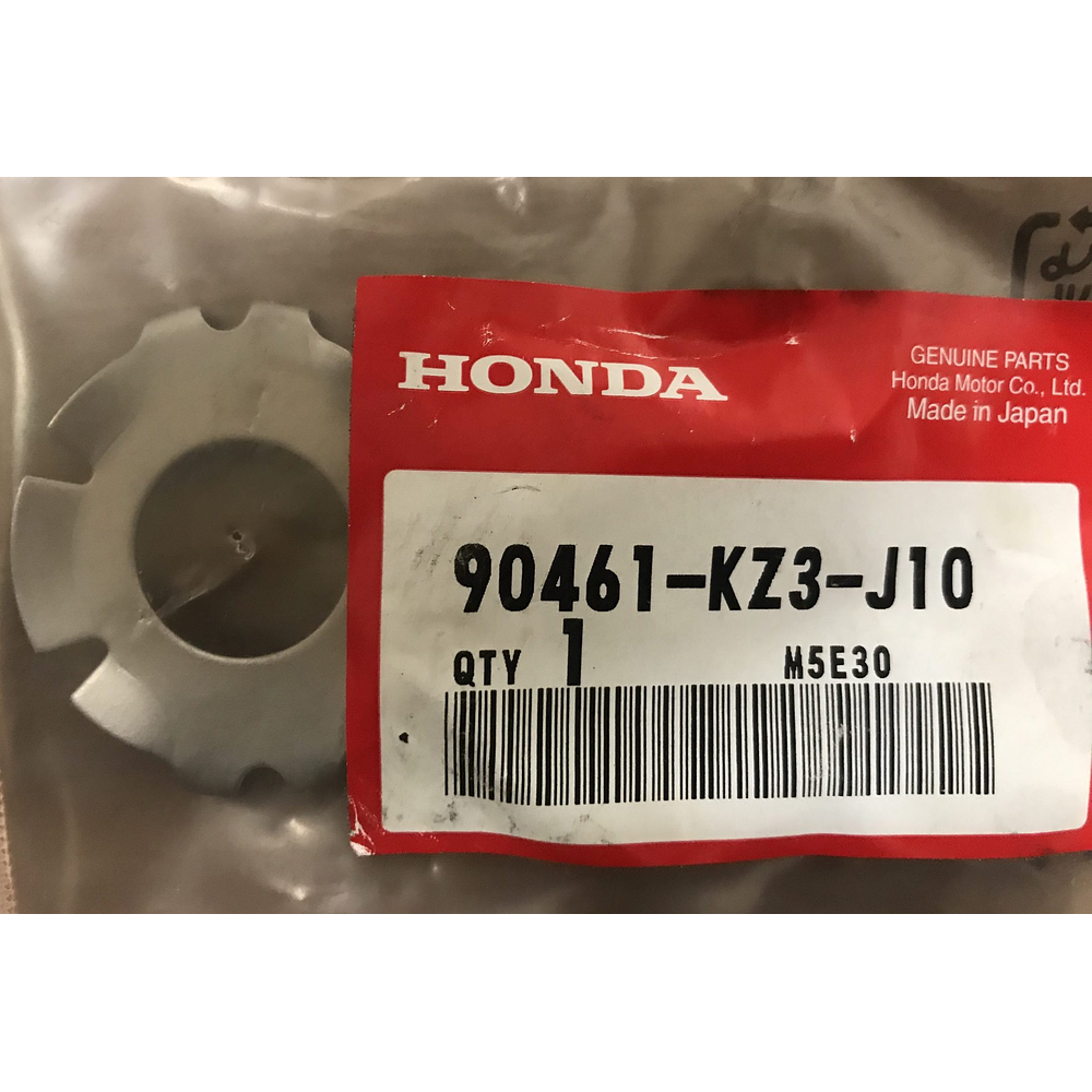Clutch bell nut adjustment washer Honda CRF450X Carbureted 90461-KZ3-J10