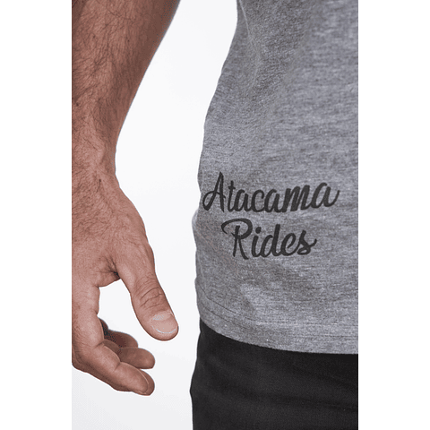 Polera Algodón Gris Atacama Rides