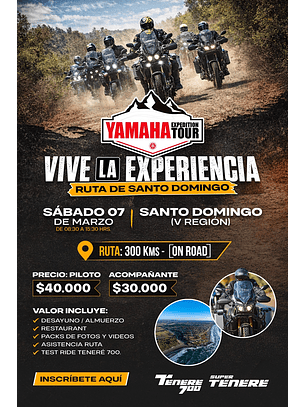 Yamaha Expedition Santo Domingo 2026