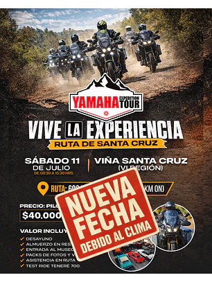 Yamaha Expedition Viña Santa Cruz 2026