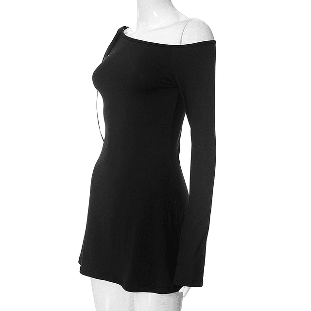 🖤. Vestido balletcore negro lazos