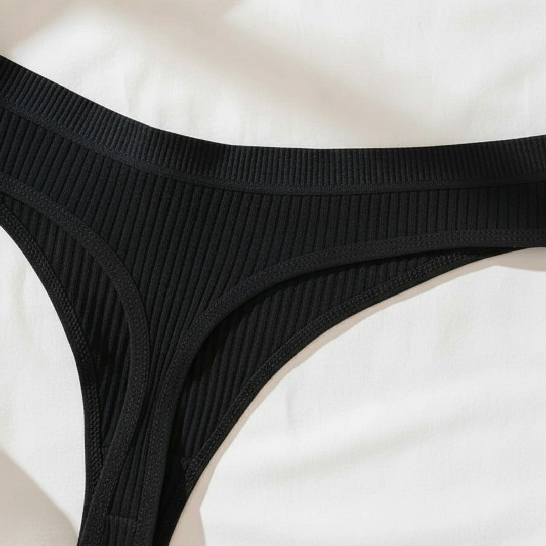 🖤. Pack 5 tanga algodon color negro.  3