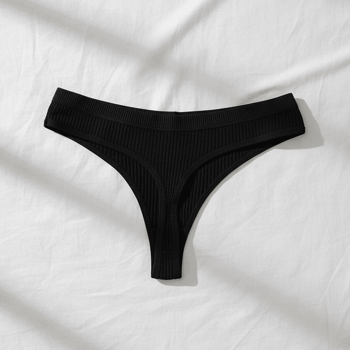 🖤. Pack 5 tanga algodon color negro.  2