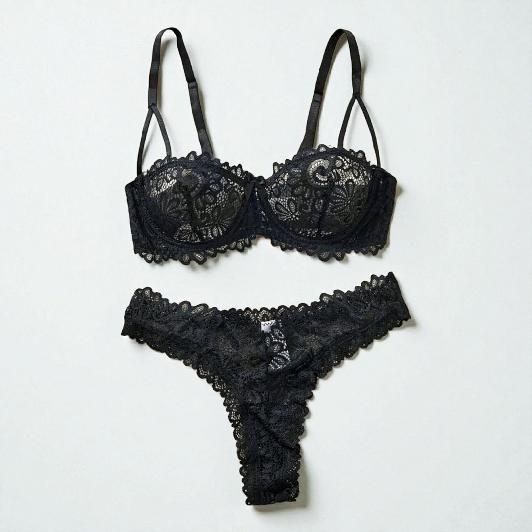 🖤. Conjunto lencería negro 3