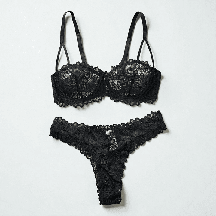 🖤. Conjunto lencería negro 3