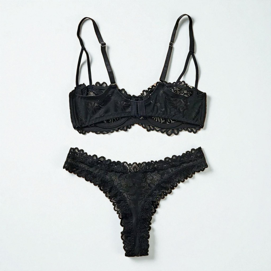 🖤. Conjunto lencería negro 4