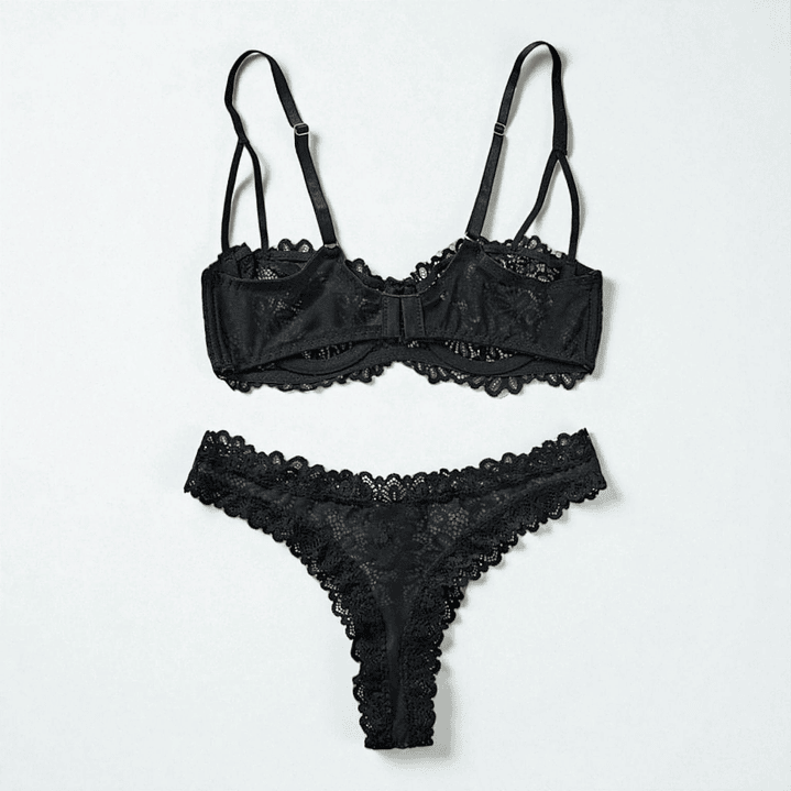 🖤. Conjunto lencería negro 4
