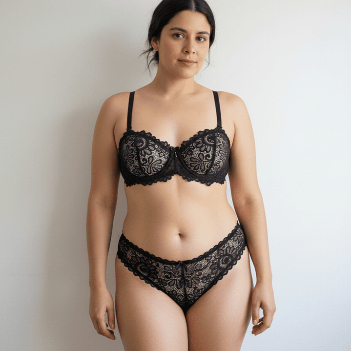 🖤. Conjunto lencería negro 2