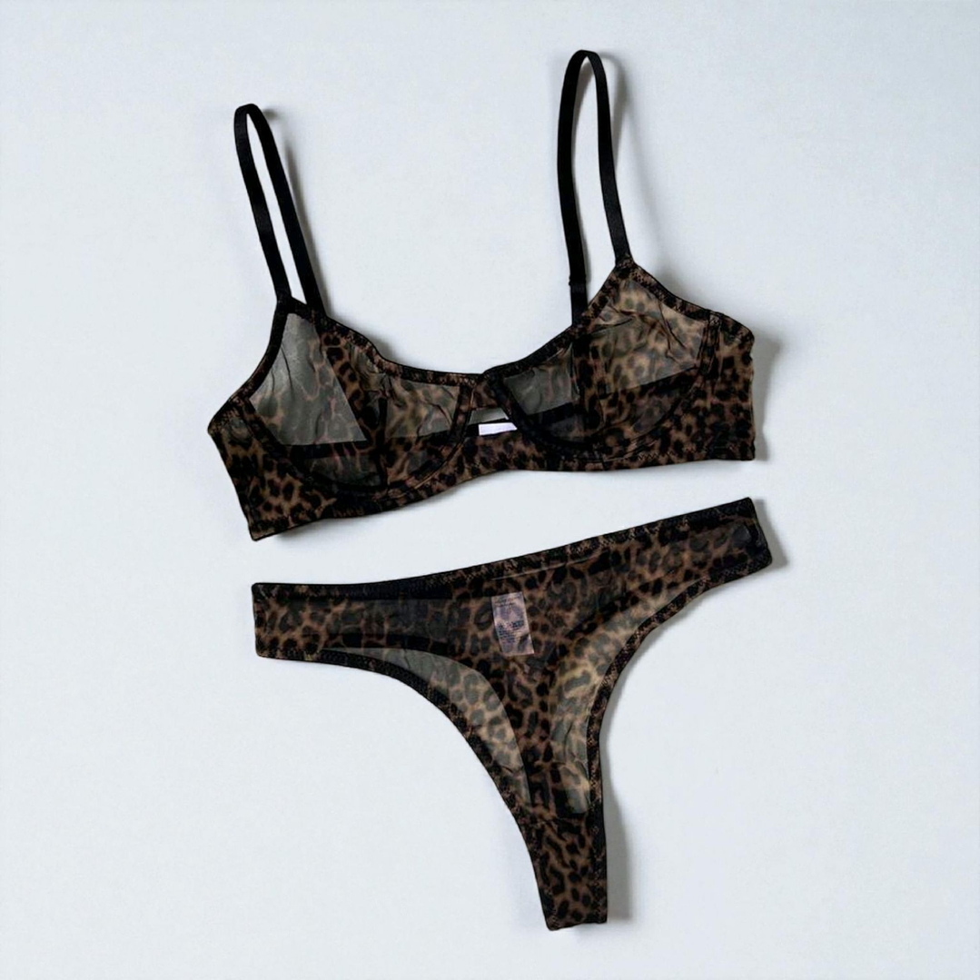 🖤. Conjunto leopardo transparencia  2