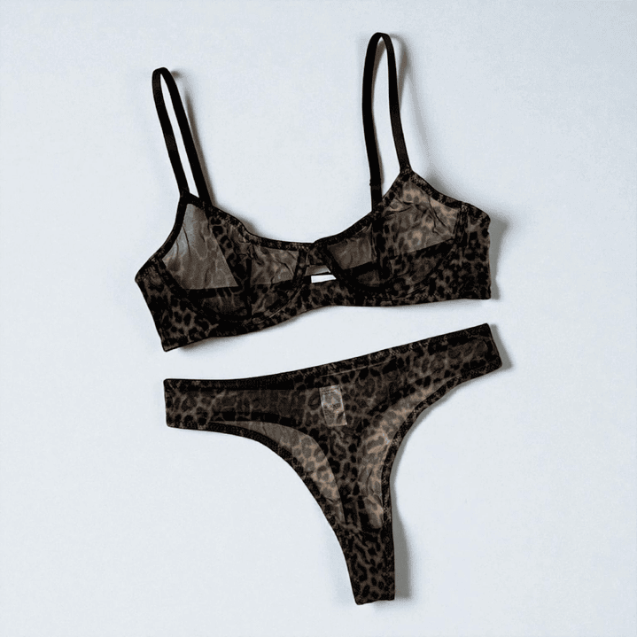 🖤. Conjunto leopardo transparencia  2