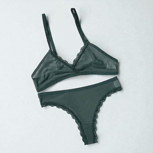 💚. Conjunto transparencia verde 