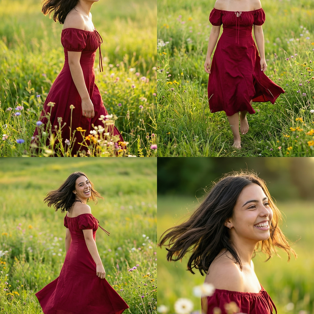 ❤. Vestido Kaia burdeo  4